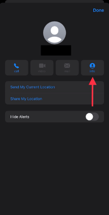Click Info Button - How to block a number on iPhone