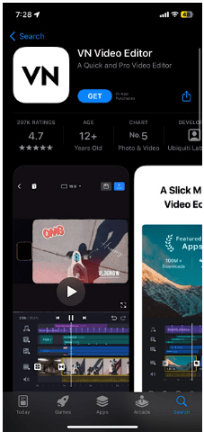 Download the VN video editor app