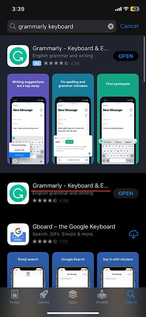 Grammarly Keyboard