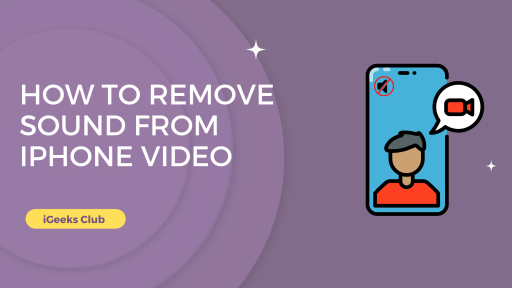 How to remove sound from iPhone video