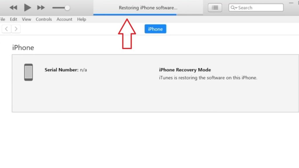 Restoring iphone software