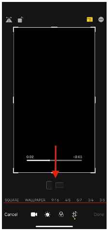 Select the aspect ratio you want