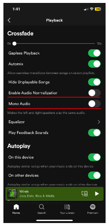 Turn off audio normalization and mono audio