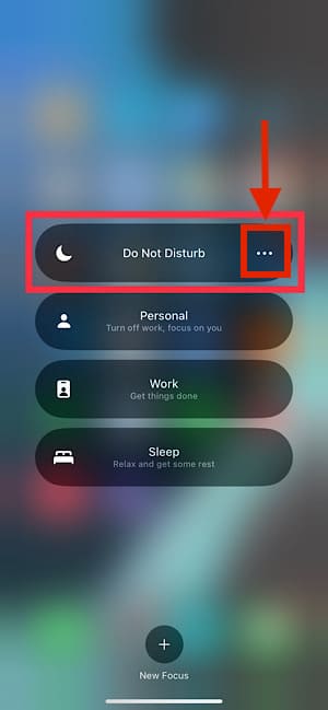 You can also turn on the Do Not Disturb mode