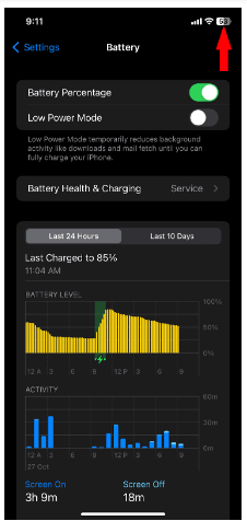 Your battery icon