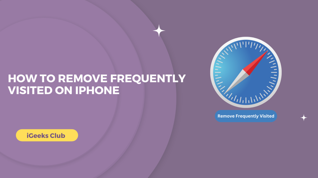 remove frequently visited safari iphone 14