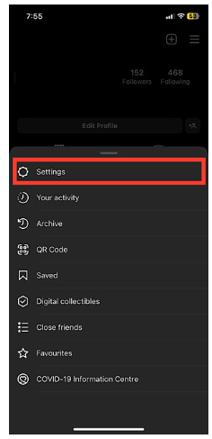 Select Settings