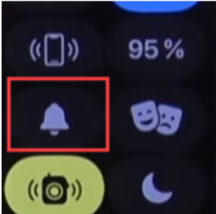 tap on the bell icon