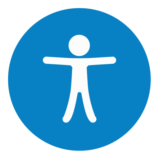 Blue Accessibility Logo