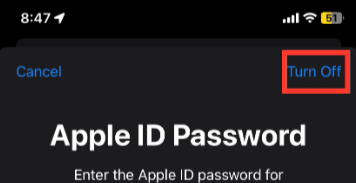 Enter your Apple ID password