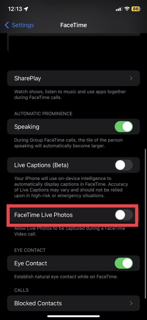How to fix facetime photos not saving
