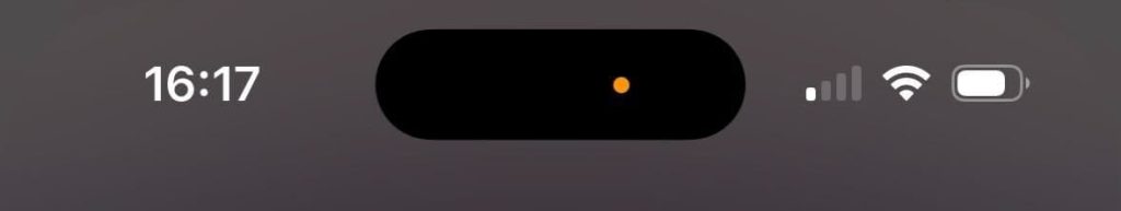 Orange Dot On iPhone