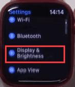 Select display and brightness