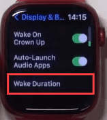 Select wake duration