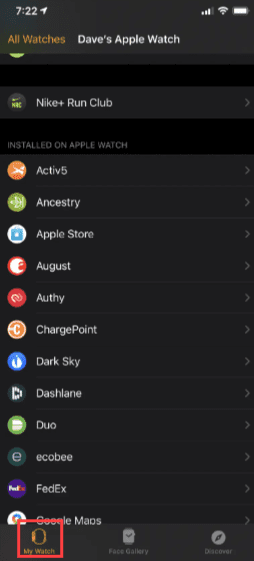 How to delete app on Apple Watch 