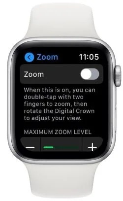 Turn off the apple zoom switch