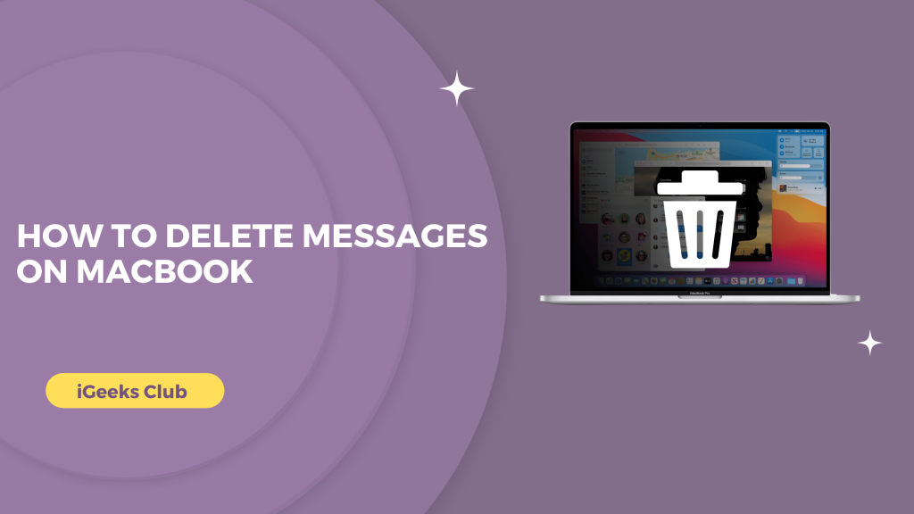 how to delete messages on macbook