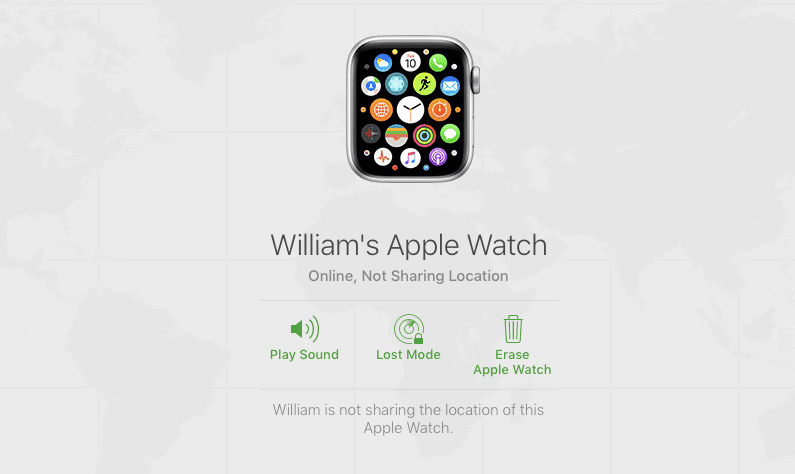 Select the Erase Apple Watch option.