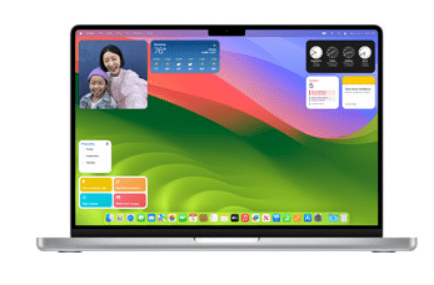 macOS Sonoma Features-Desktop widgets