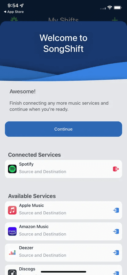 Songshift App